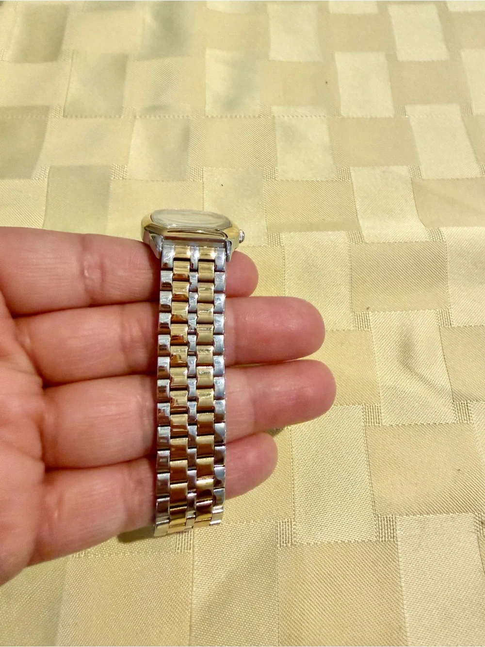 Fossil Two-Tone Silver and Gold Roman Dial Watch
